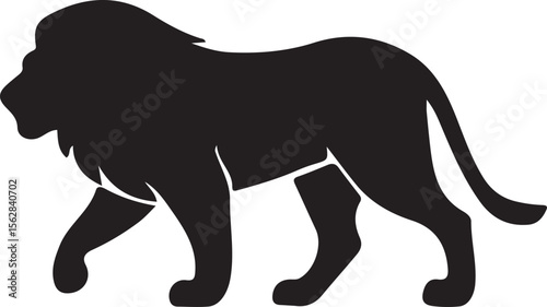 Lion Silhouette Vector Design 