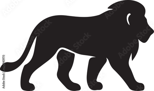 Lion Silhouette Vector Design 