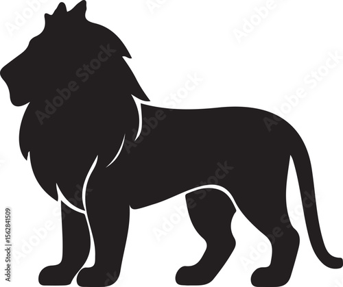 Lion Silhouette Vector Design 