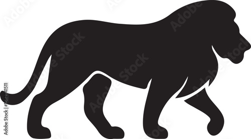 Lion Silhouette Vector Design 
