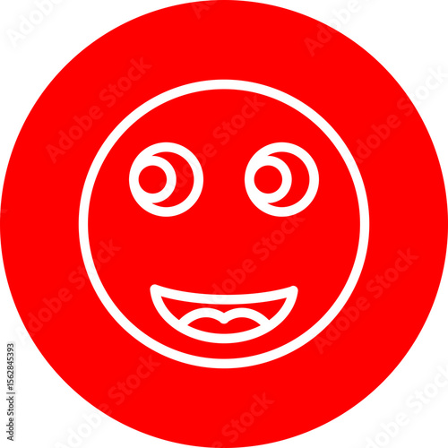 Active Vector Line White Circle Red