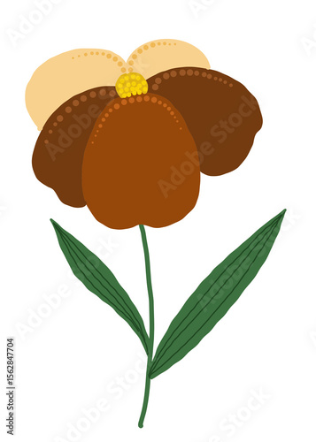 vector illustration of a sunflower