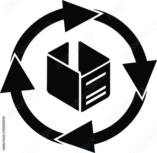 Data Rotation Server Symbol