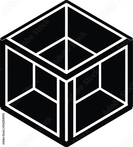 Geometric Cube 3D Icon
