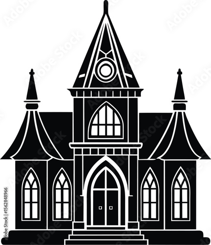 Haunted Gothic Mansion Icon