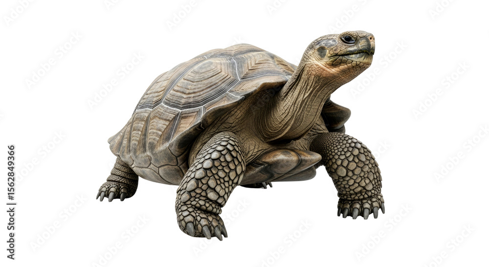 Obraz premium Galapagos Giant Tortoise: Majestic Reptile in its Natural Habitat