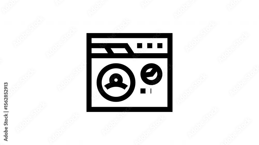 Dashboard minimalist line animation Dashboard minimalist line animation