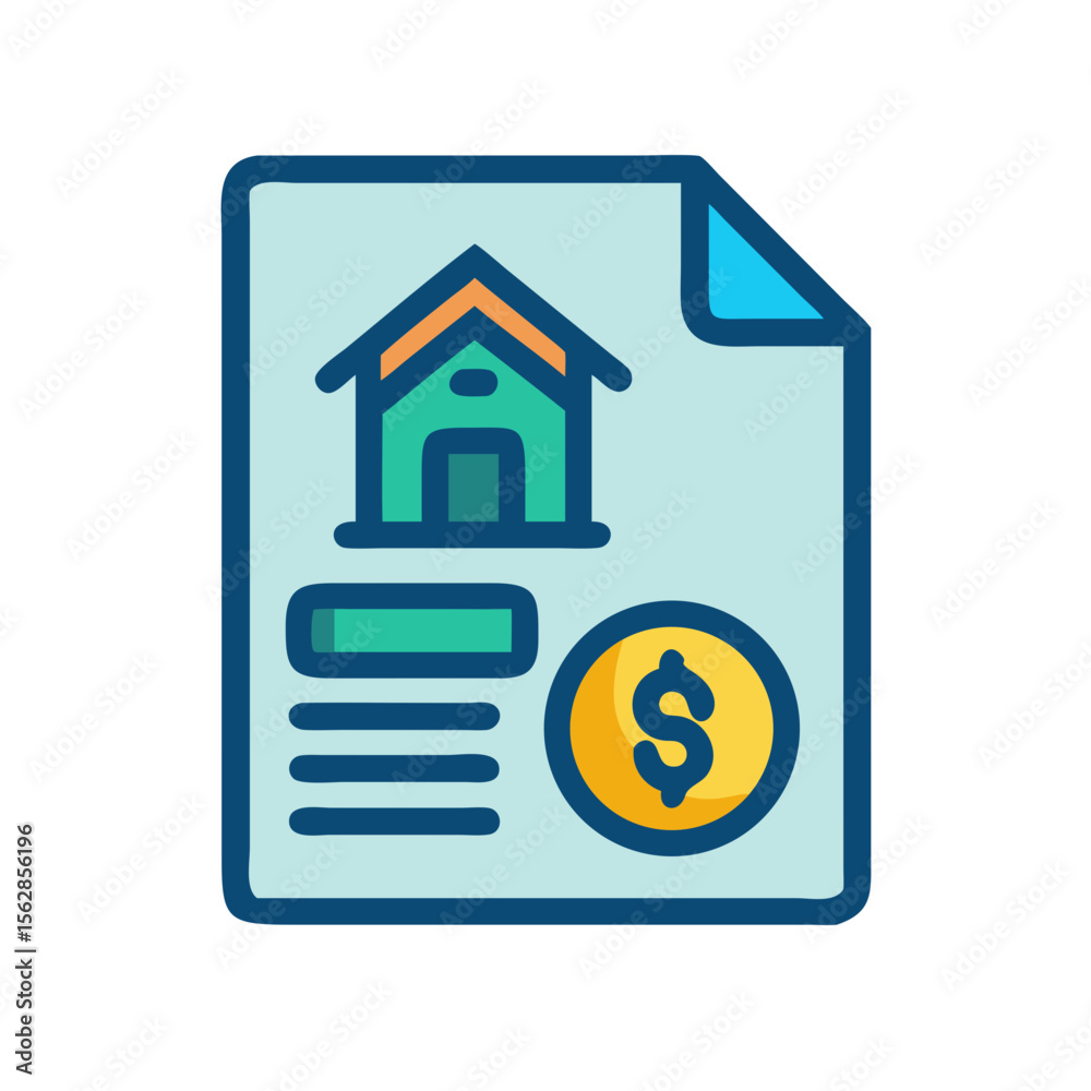 Real estate investment concept in simple icon graphic design Real estate investment concept in simple icon graphic design