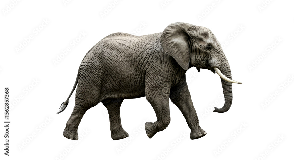 Obraz premium Majestic African Elephant in its Natural Habitat: A Stunning Wildlife Photography