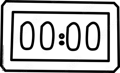 scoreboard line icon. Blue line icon with tennis sports theme