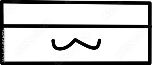 sweatband line icon. Blue line icon with tennis sports theme
