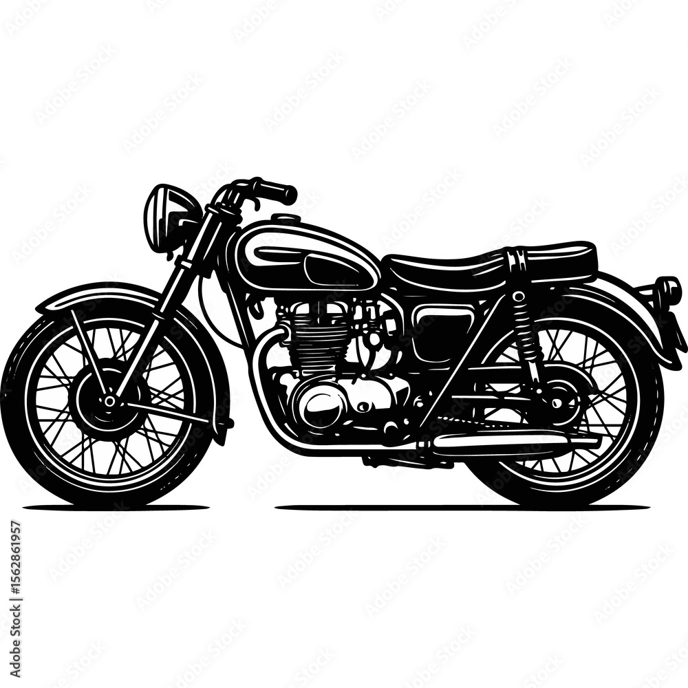 Fototapeta premium motorcycle isolated on white