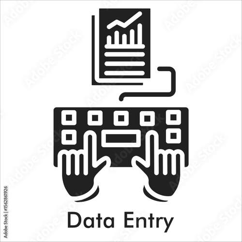 Data Entry Glyph Icon