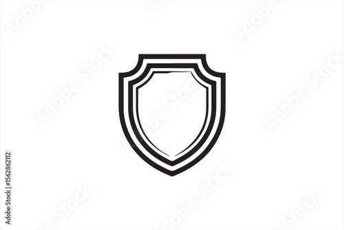 Shield with Leaves - Elegant Vector Design for Emblematic Branding