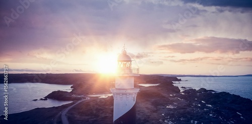 Sun lighting Headlight of a port