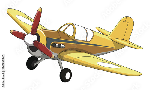 Colorful Aircraft Illustration Professional Vector Art


