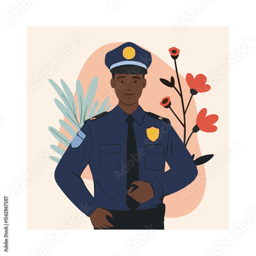 Policeman Vector Illustration