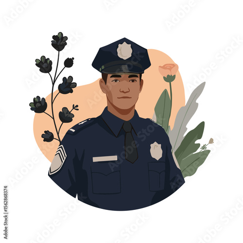 Policeman Vector Illustration