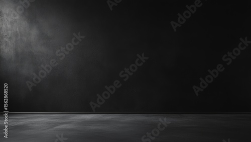 Dark, empty room with spotlight (1)