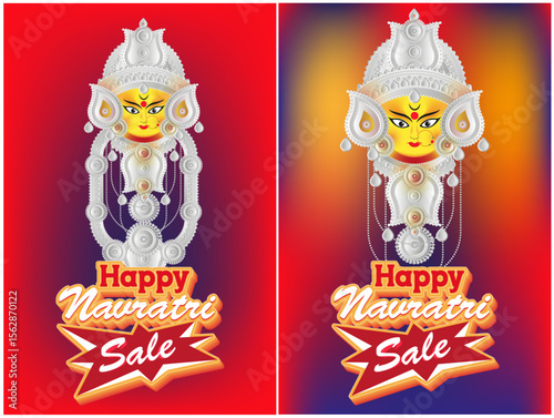 happy durga puja poster art illustration,durga puja poster and banner