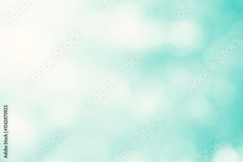 Blur dream cool bokeh grass in morning sunny day nature background concept csr modern life, eco spring, summer friday happy easter, fresh bio green texture. Abstract clean blue cyan shade wallpaper.