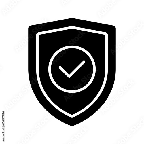 Vector illustration of Security Protection Shield icon set isolated on transparent background