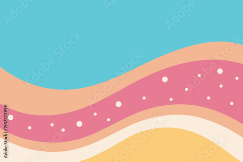 Abstract Wavy Background Pastel Hues and Organic Shapes