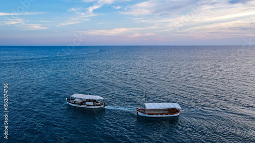 Boats Head Back After the Last Ride