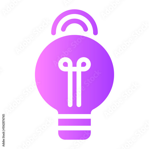 Bulb gradient icon