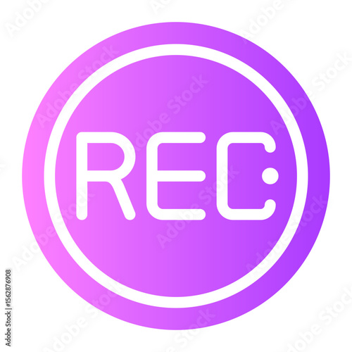 rec button gradient icon