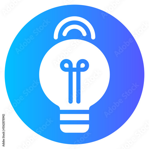 Bulb gradient icon