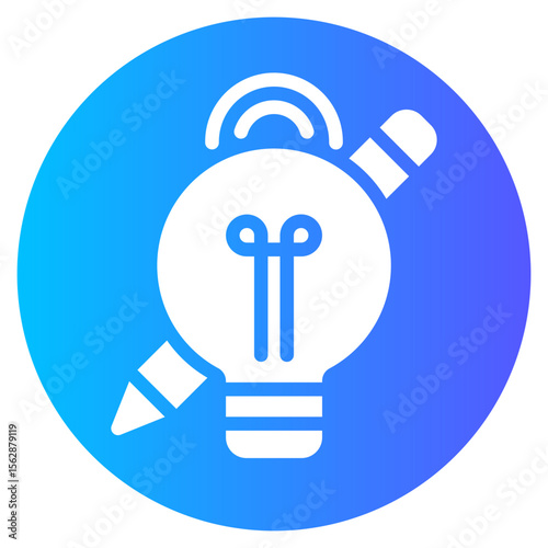 design thinking gradient icon