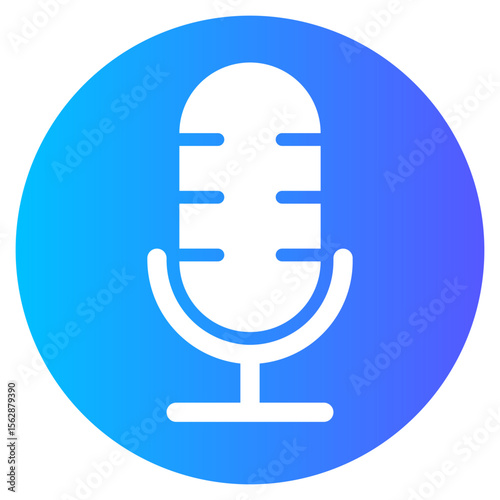 mic gradient icon