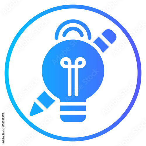 design thinking gradient icon