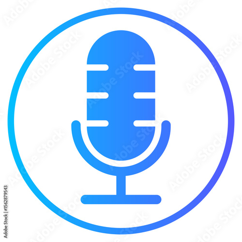 mic gradient icon