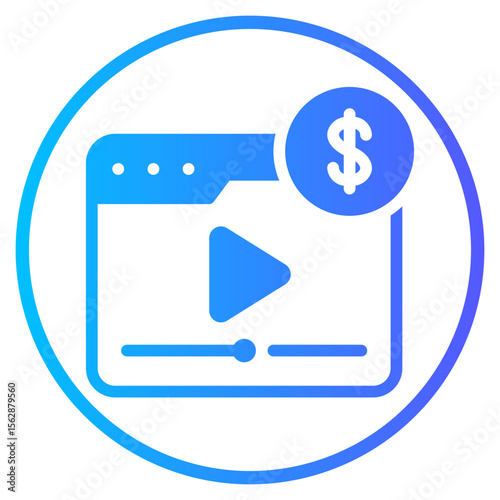 paid content gradient icon