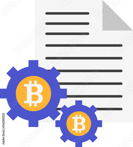 Cryptocurrency Coin Icon Element