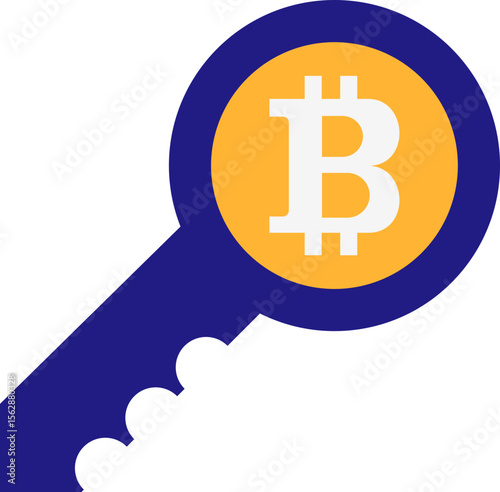 Cryptocurrency Coin Icon Element