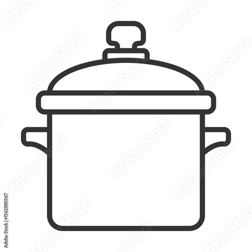 Pan Icon Outline Style. Vector Illustration Design