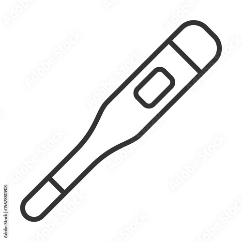 Thermometer Icon Outline Style. Vector Illustration Design