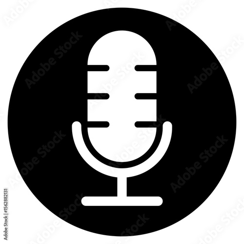 mic glyph icon