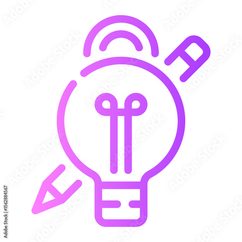 design thinking gradient icon