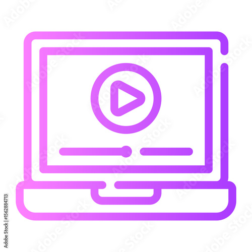 video content gradient icon