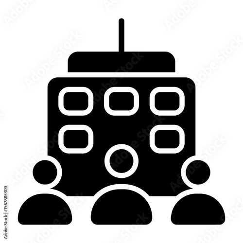Enterprise Modern Solid Style Icon