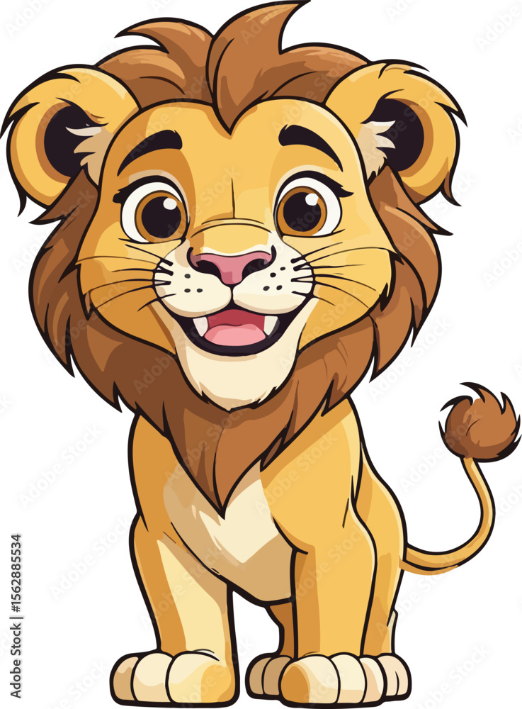 Fototapeta premium Cute Cartoon Wolf Mascot Characters in Different Poses Vector Animal Set