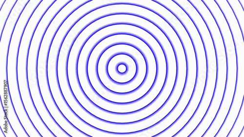The science of radio waves animation. 4k video.