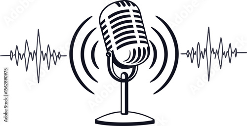 microphone sound broadcast sing white