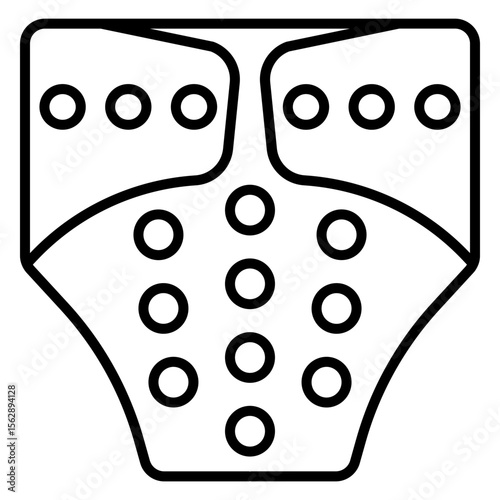cloth diaper outline icon