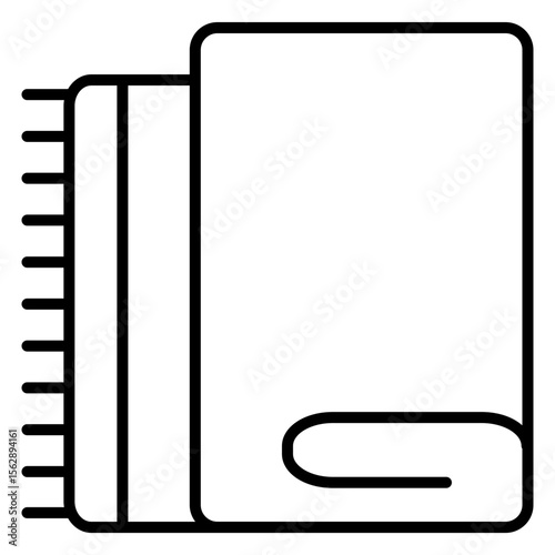 fabric napkin outline icon