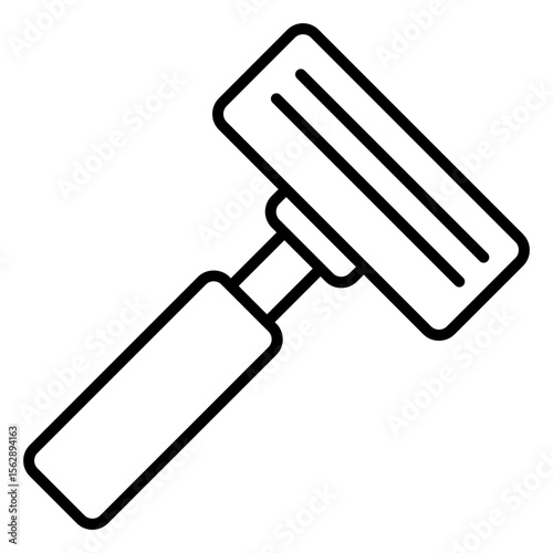 safety razor outline icon